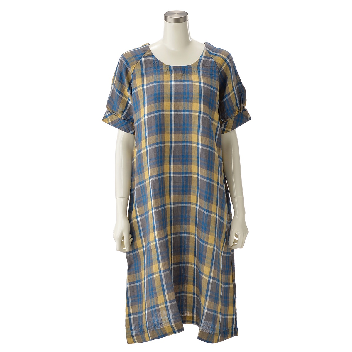 Atelier Equal リネン トラッドチェックワンピース No Qvc Jp