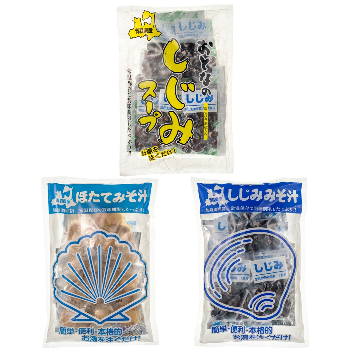 青森県しじみ・ほたてみそ汁スープセット計23食 JAグループ 全農食品 - QVC.jp