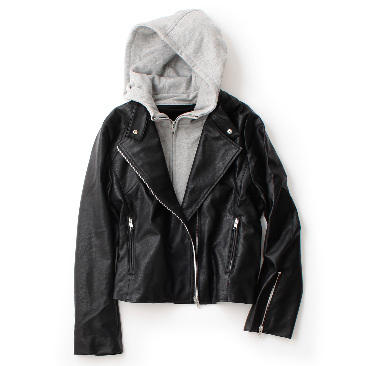 Style Closet フード付ライダースジャケット スタイルクローゼット Stylecloset No Qvc Jp