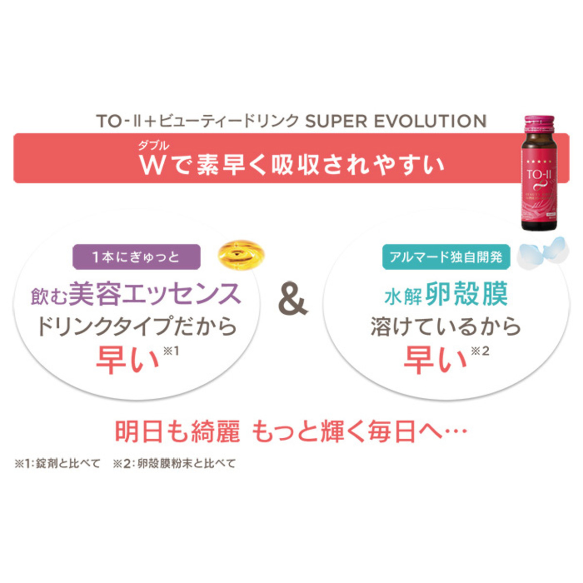 TO-Ⅱ SUPER EVOLUTION ビューティードリンク 30本食品/飲料/酒