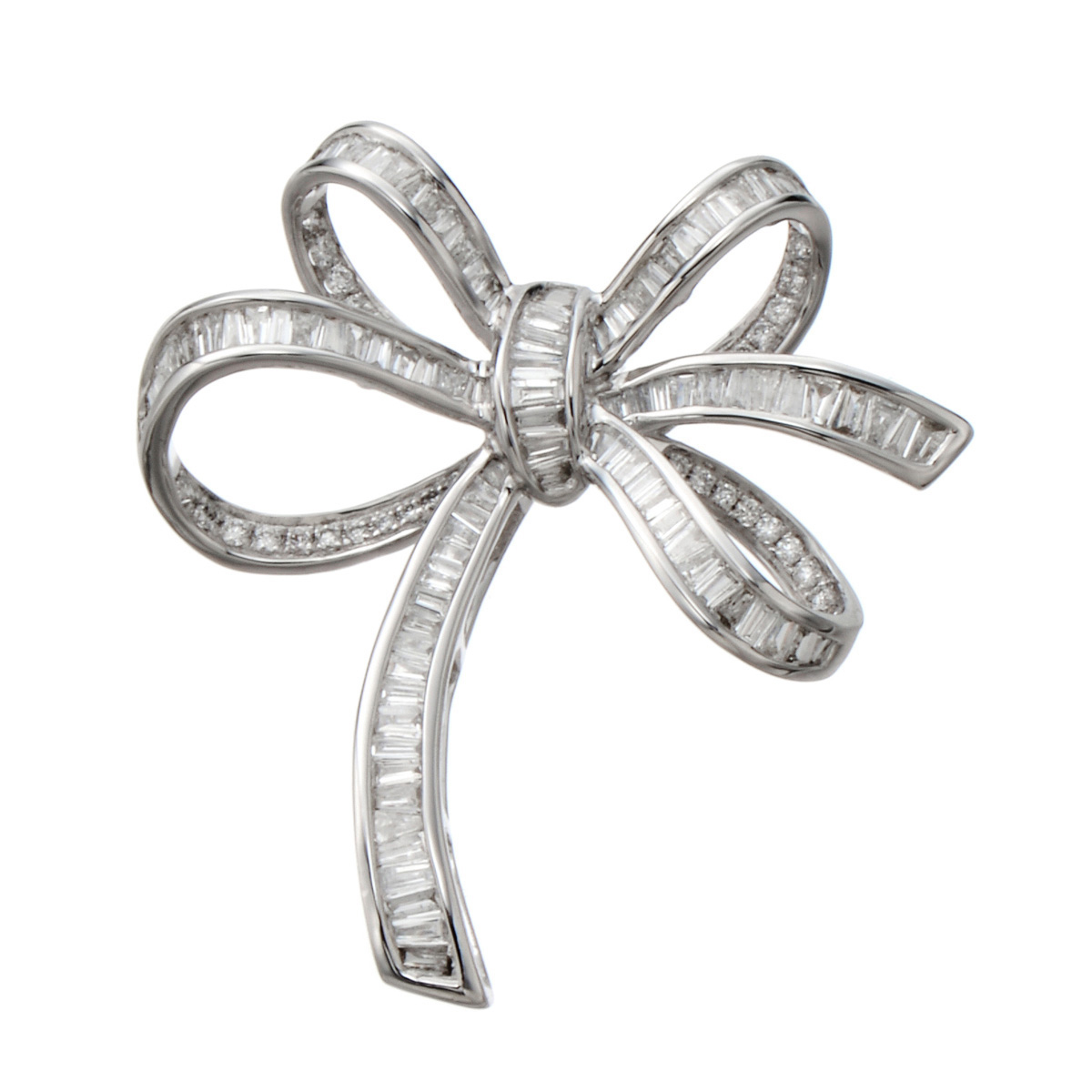 18kwg ダイヤモンド リボンペンダントヘッド計0 75ctup ジュエルディヴァイン Jewel Divine Masumi Kasahara No 651086 Qvc Jp