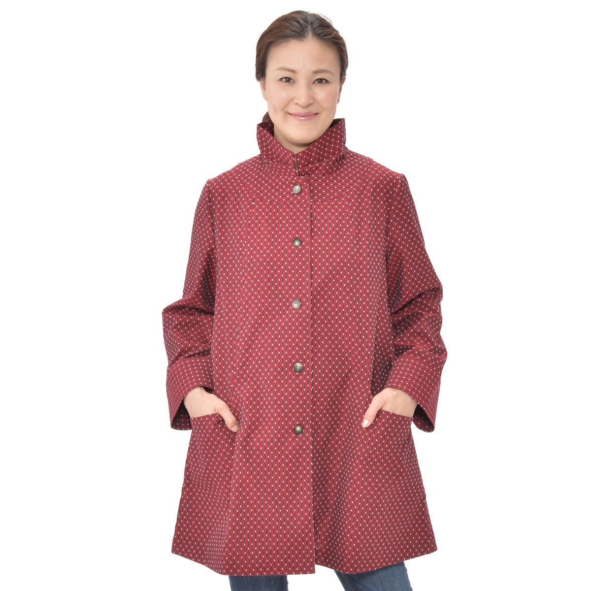 癒しの工房 久留米織ダイヤ柄ジャケット 癒しの工房 No Qvc Jp