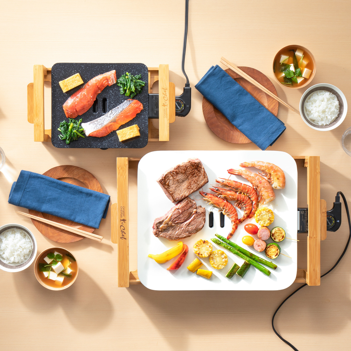 セラミックグリルプレート シェフ Mini セラミックグリルプレートシェフ Ceramic Grill Plate Chef No 652563 Qvc Jp