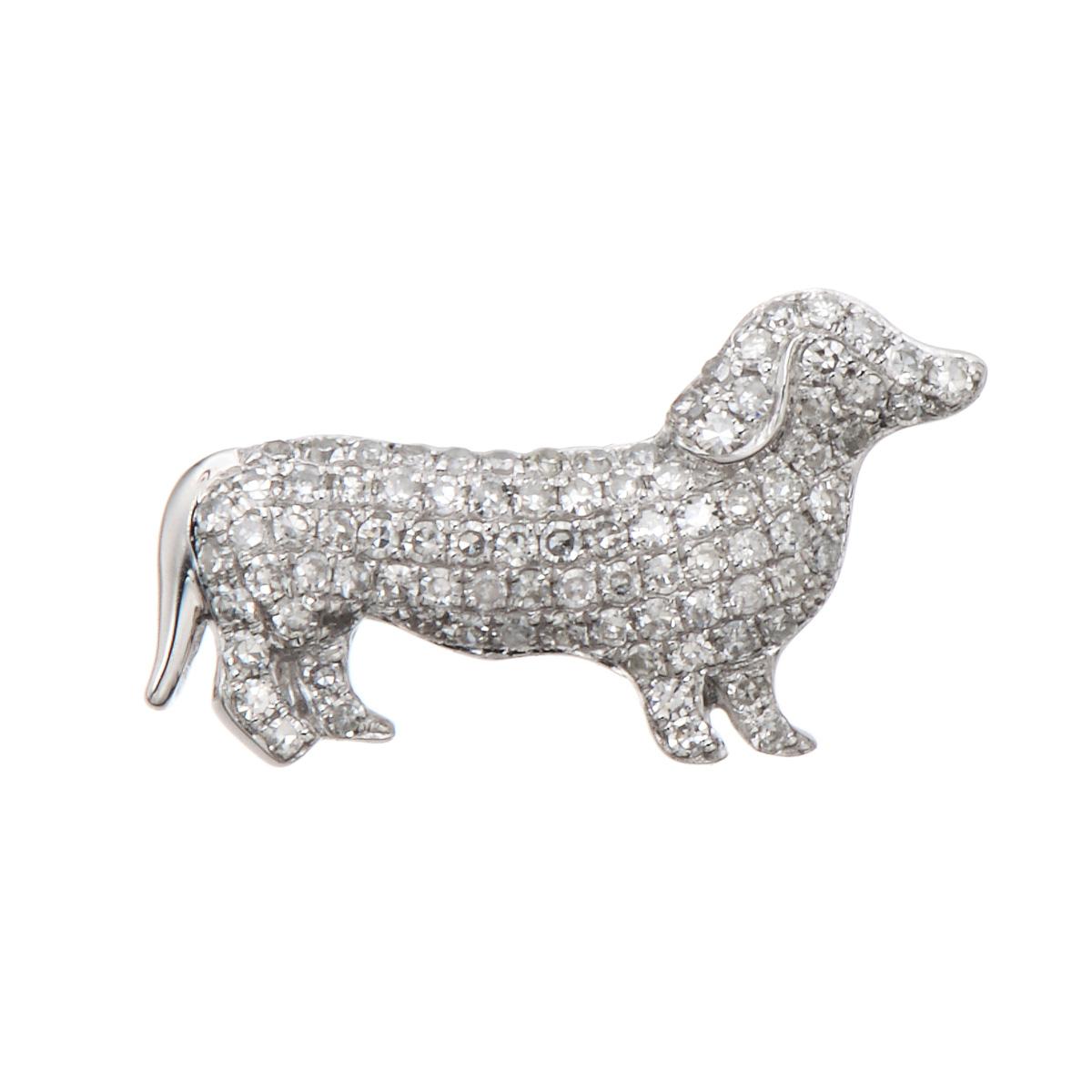 18k ダイヤモンドドッグ ペンダントヘッド 計0 25ctup ビュータピス Beau Tapis No Qvc Jp