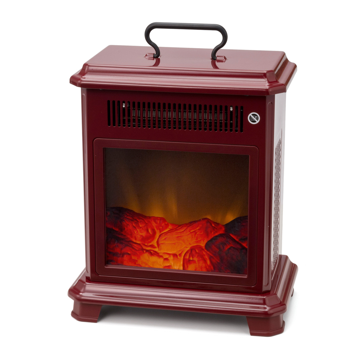極美品 暖炉型ファンヒーターQVC POWER HEAT DFI-5010-01 - ファンヒーター