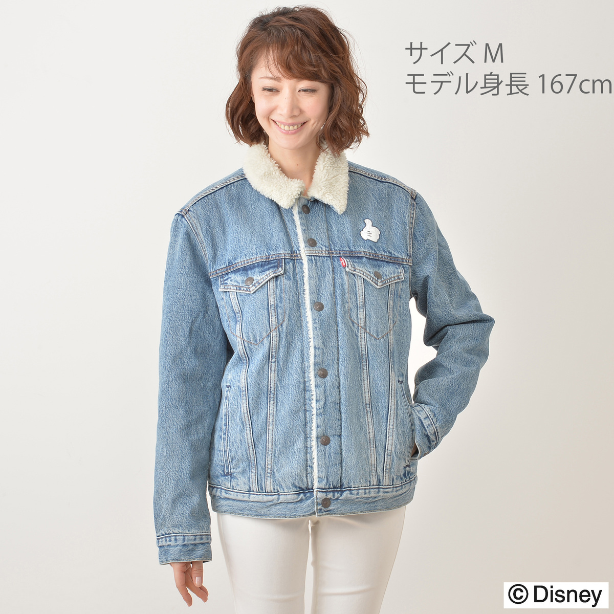 Levis MICKEY 裏ボアデニムジャケット - QVC.jp