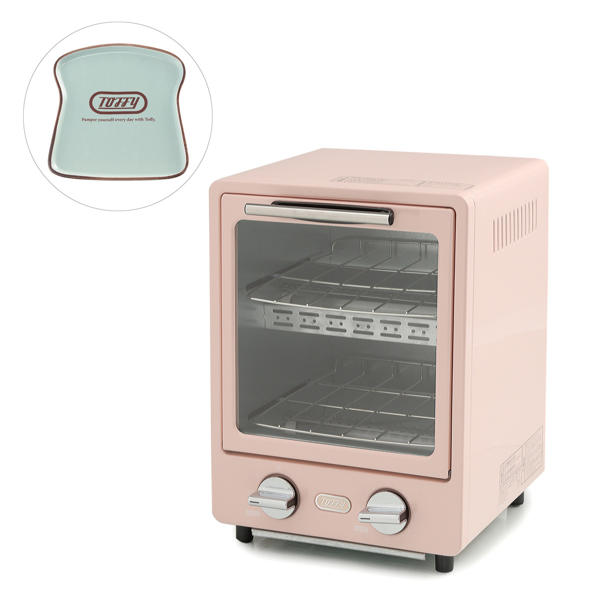 Toffy タテ型2段式オーブントースター 食パンプレート付 トフィー Toffy No Qvc Jp