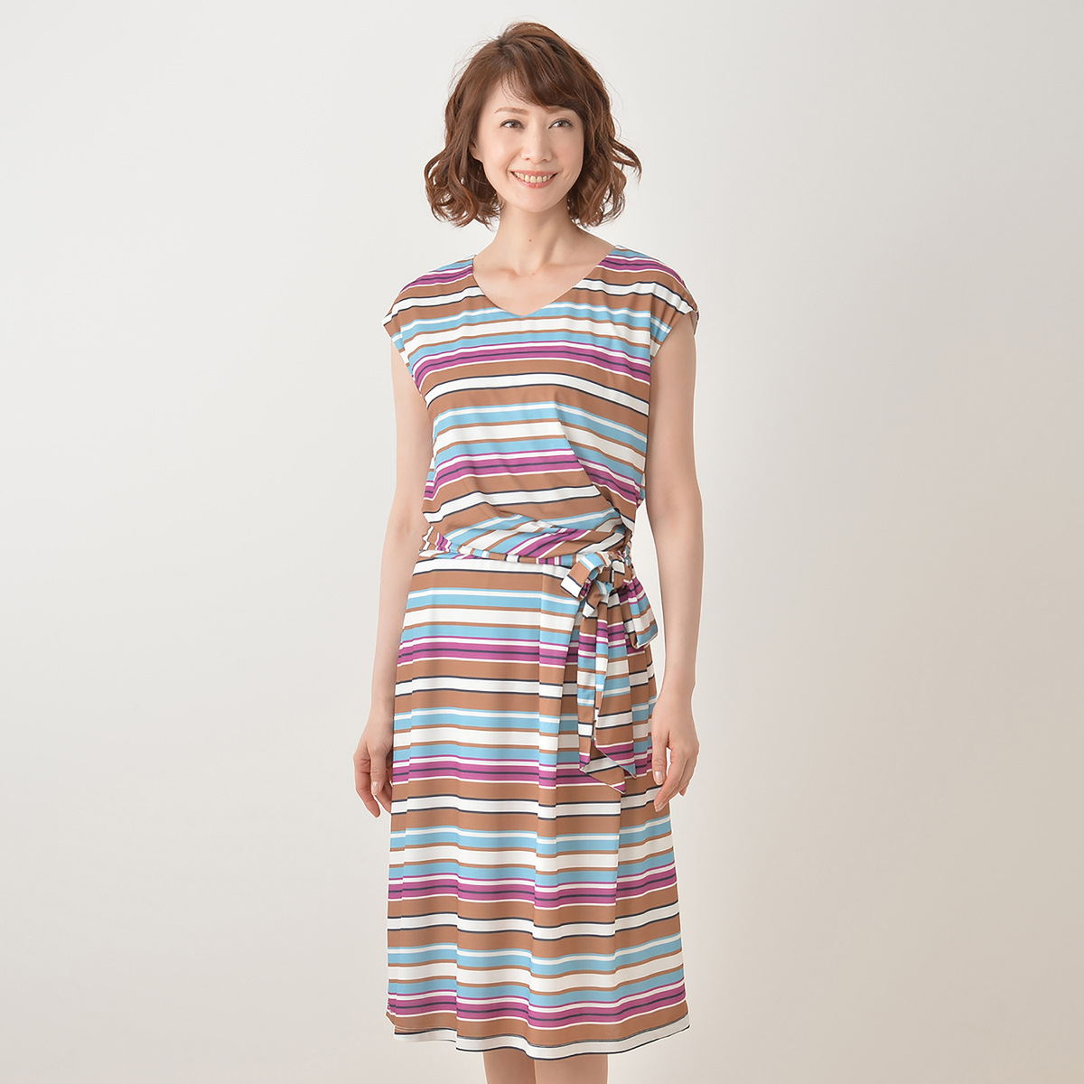 An 体型カバー 大人マリンワンピース アネラリュクスby Ahn Mika アンミカ No Qvc Jp