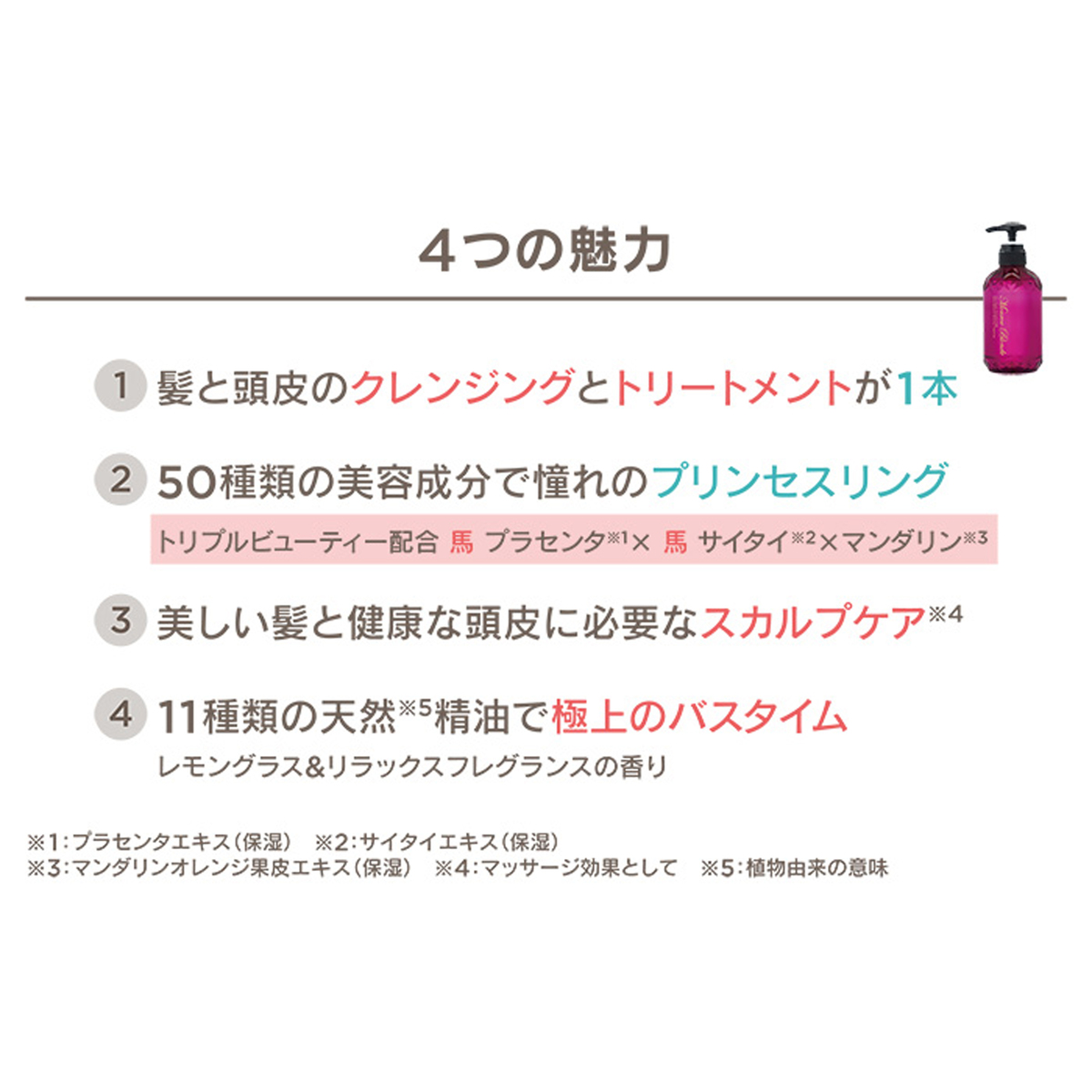 ハイクオリティ モンローブロンド 馬プラセンタクレンズTRR４本特別