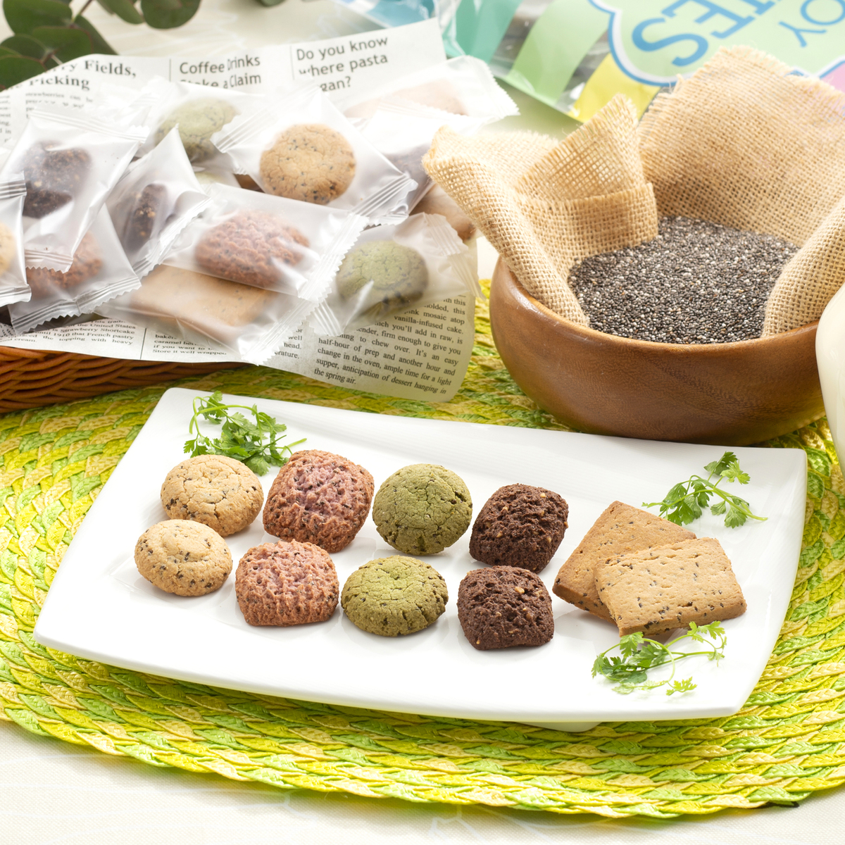 チアシード入り5種のおからクッキー 100枚 トロピカルマリア Tropical Maria Qvc Jp