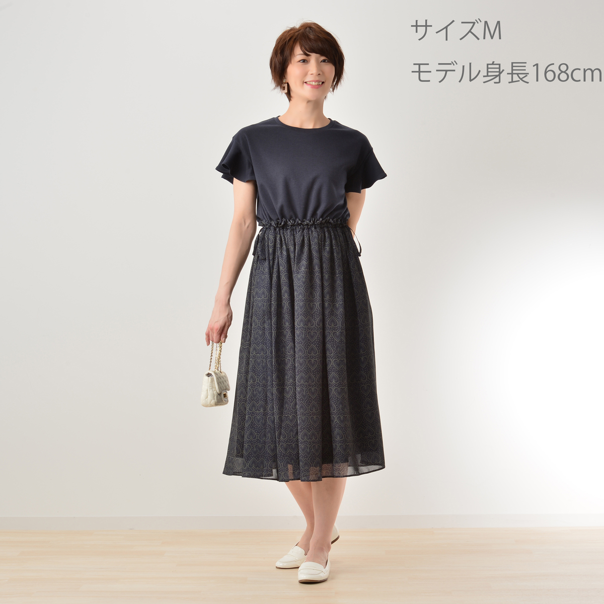 Love スターハートのリラックスドッキングワンピース アンドラブ Love No Qvc Jp