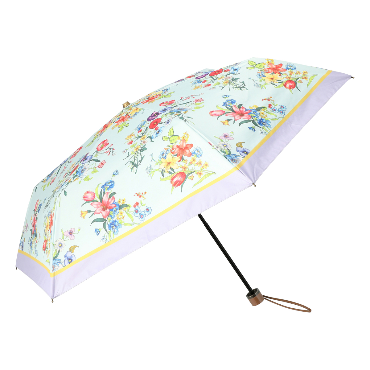 ルナジュメール Uv 1級遮光 晴雨兼用 アートフラワー折傘 ルナジュメール Lune Jumelle No Qvc Jp