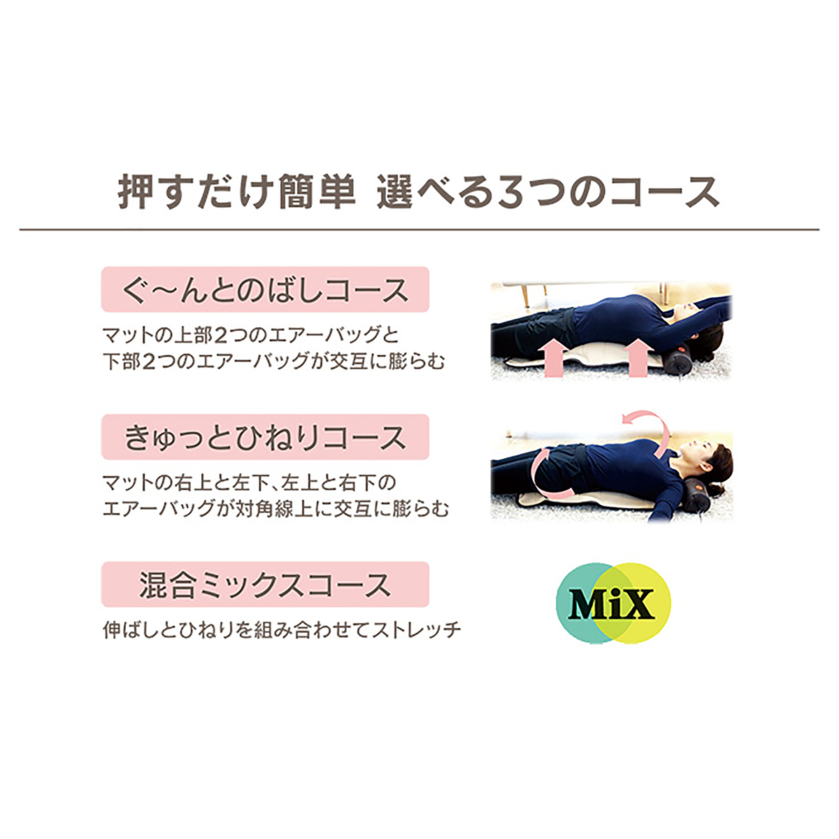 ライフフィット 寝るだけ簡単ストレッチ エアー4 - QVC.jp