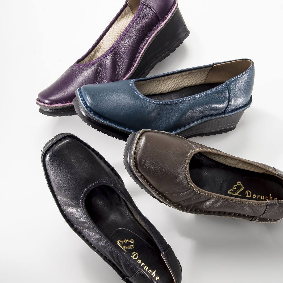 ドルチェ牛革プレーンステッチダウンシューズ ドルチェ No Qvc Jp