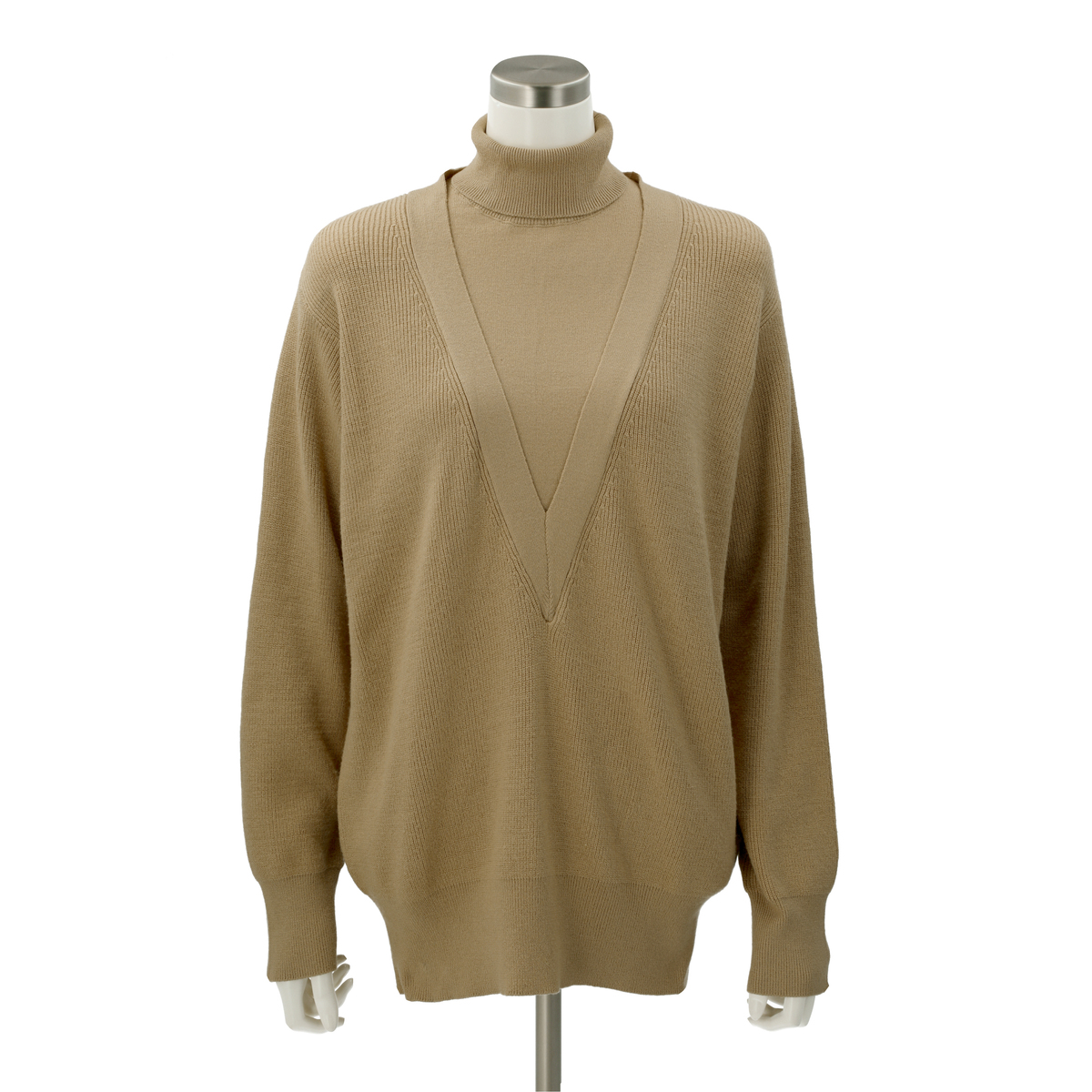 Provador アンサンブル風重ね着ニット 麻布プロバドール No 6842 Qvc Jp