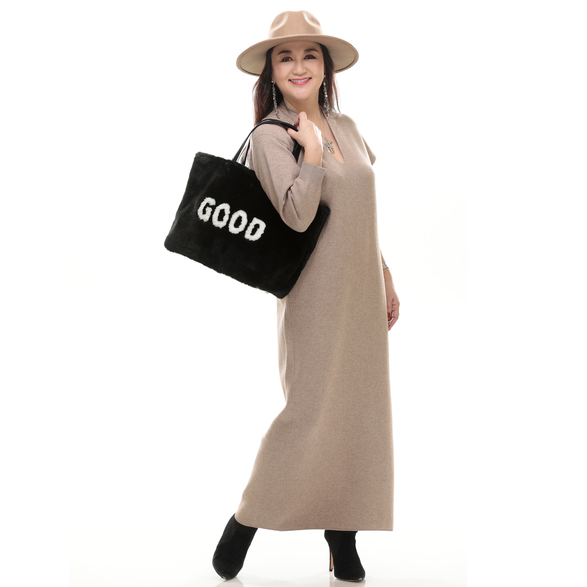 Anne Coquine Vvニットマキシワンピース アンコキーヌ Annecoquine No Qvc Jp