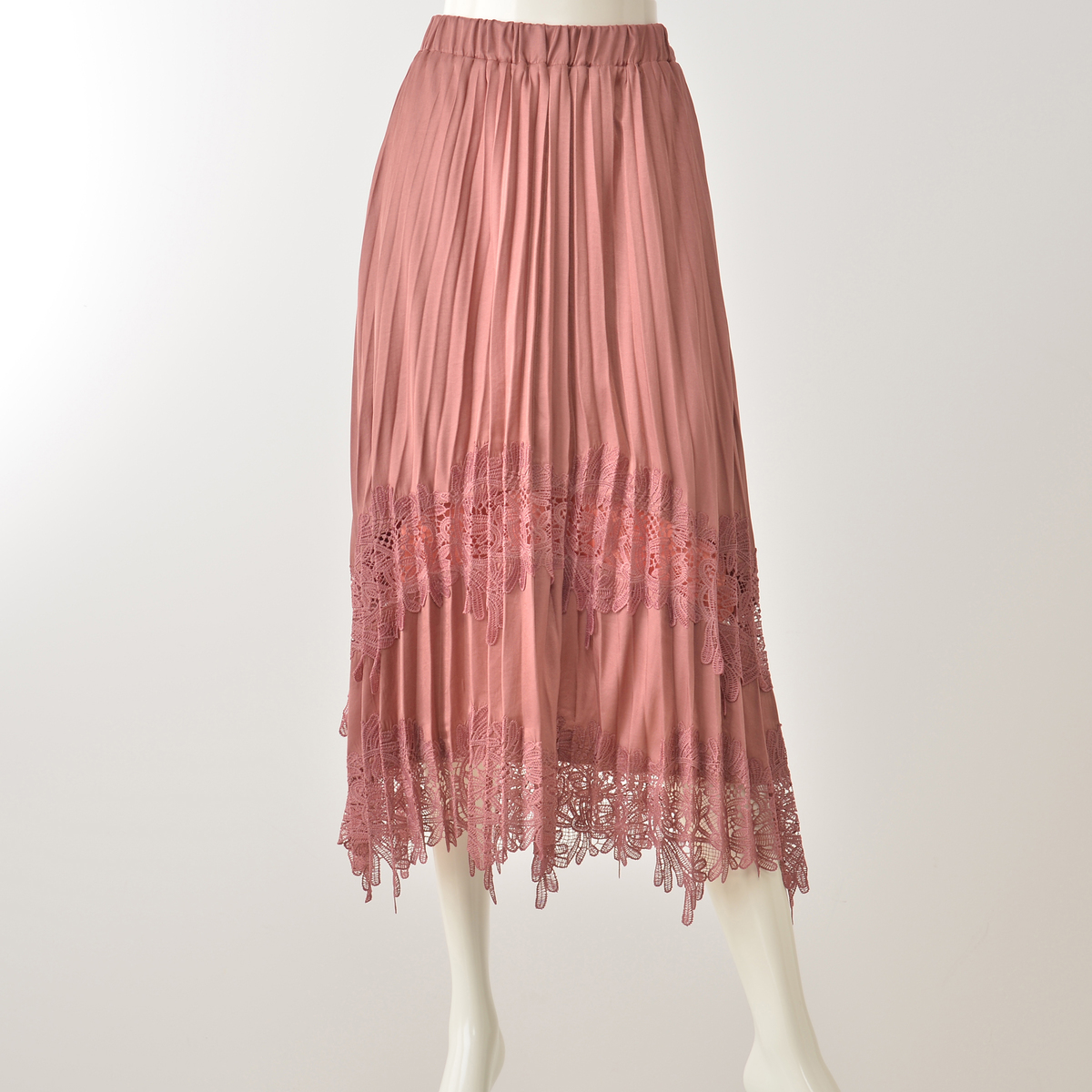 Pajarito レース付プリーツスカート Pajarito パハリート No Qvc Jp