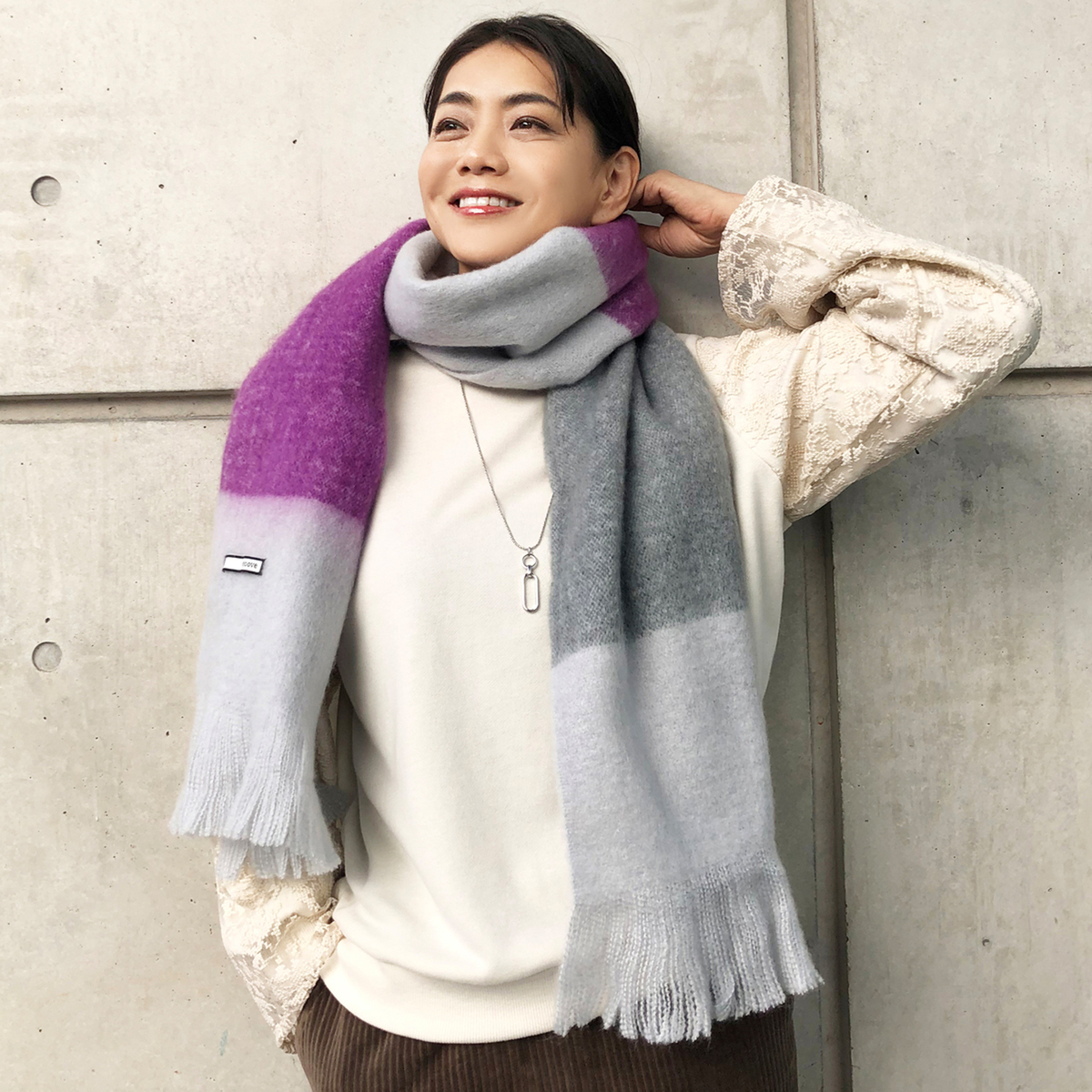 Rejoove ふわもこマルチカラーストール レジューヴ Rejoove No Qvc Jp