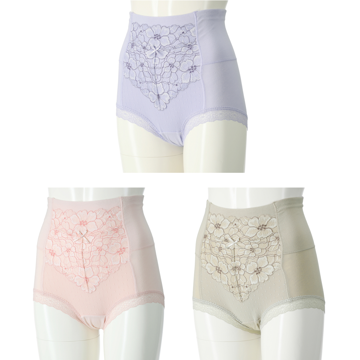 Threeheart 綿混腰周りシェイプショーツ3色組 Three Heart スリーハート No 6173 Qvc Jp