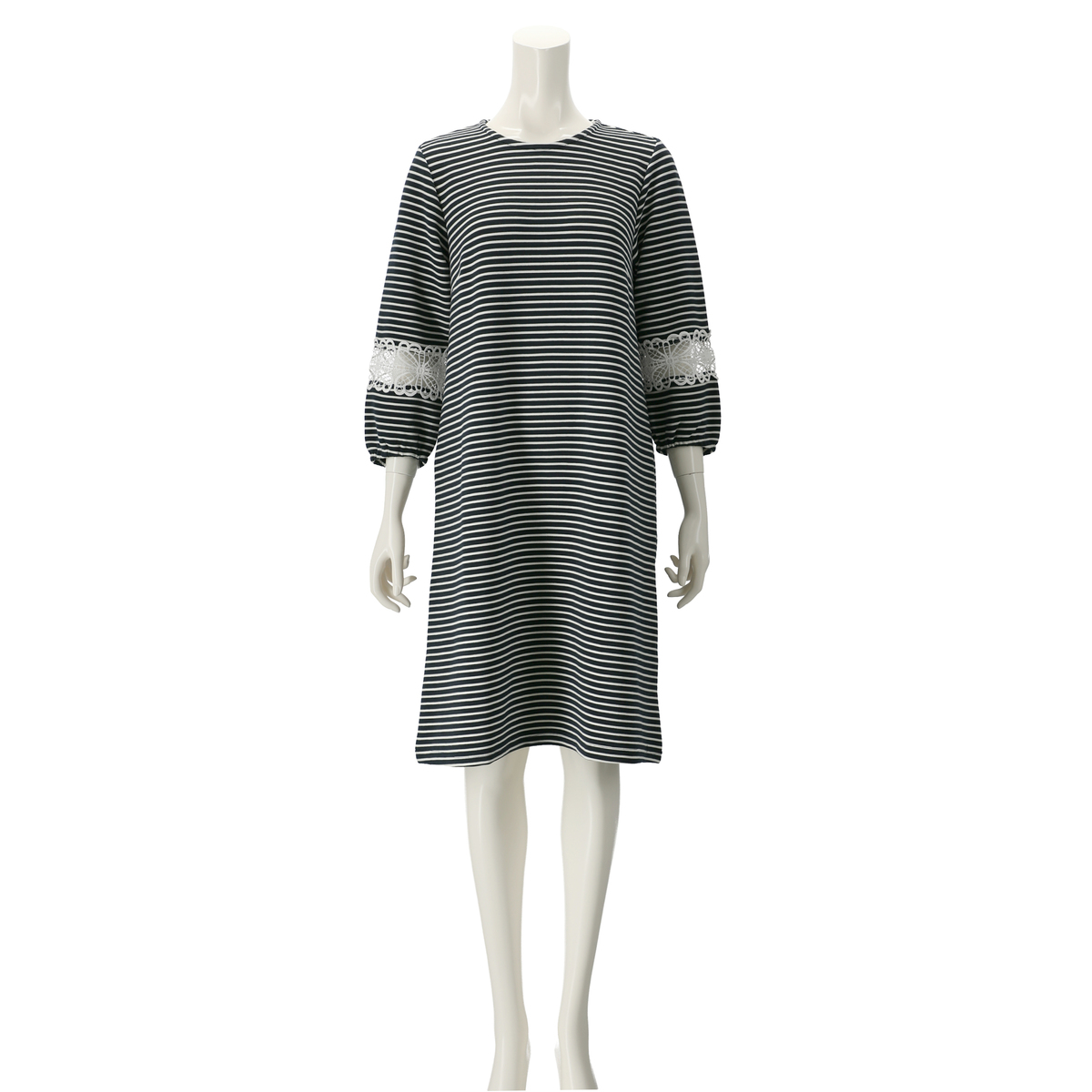 Pixie Heart レース付フレンチボーダーワンピース ピクシーハート Pixie Heart No Qvc Jp