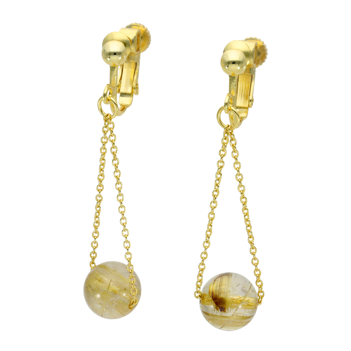 Tar Tar Ss ルチルクォーツチェーンイヤリング ピアス アシュリン Tartar Qvc Jp