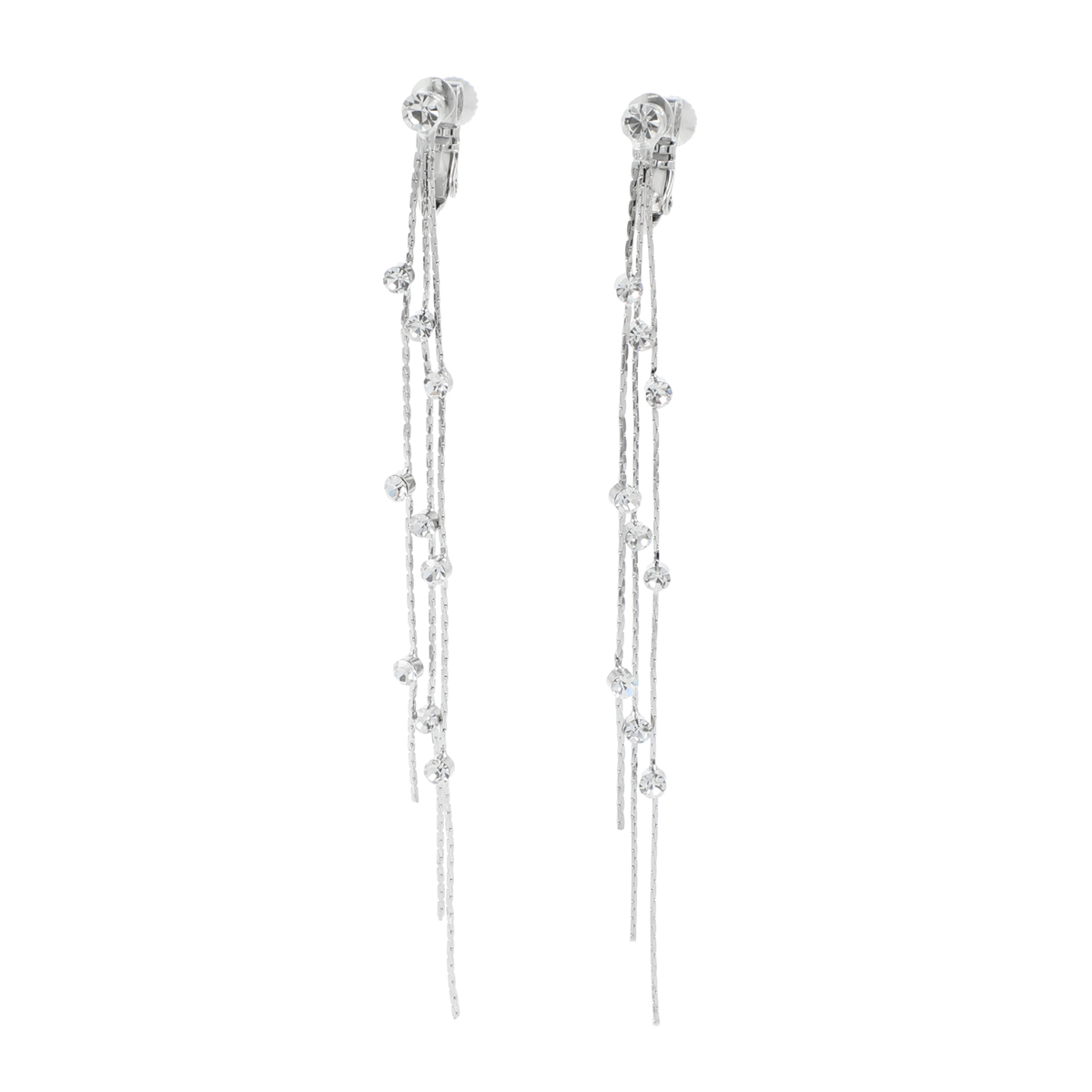 Jinkanezu クリスタルガラス ロングチェーン イヤリング ピアス ジンカネヅ Jinkanezu Qvc Jp