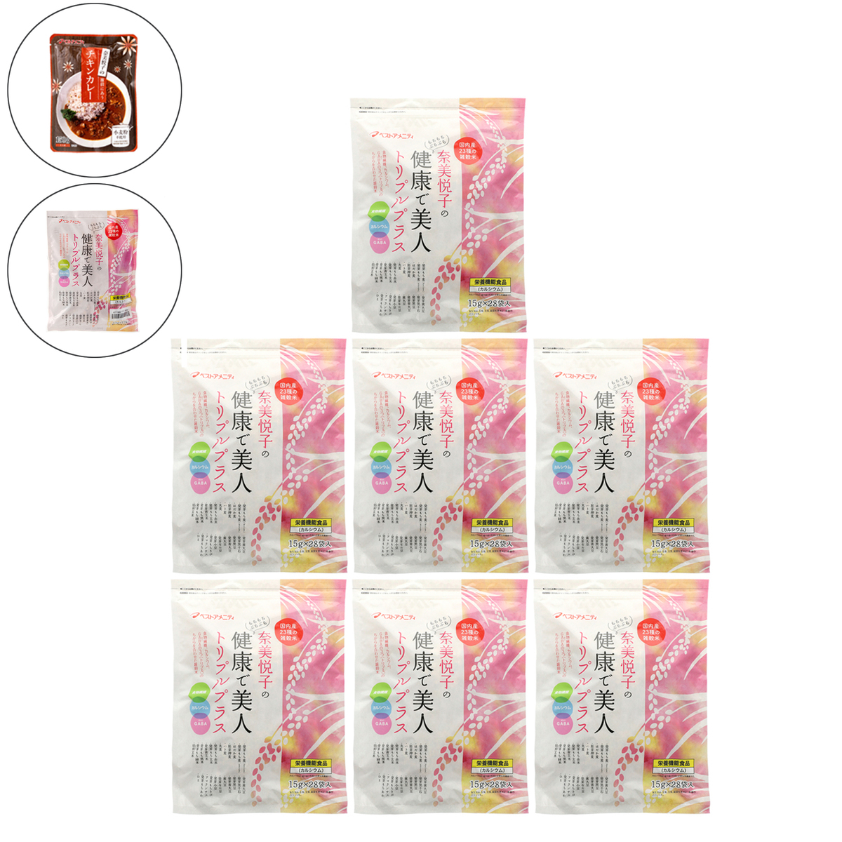 奈美悦子の健康で美人 国内産雑穀米 大袋 3袋セット - 米