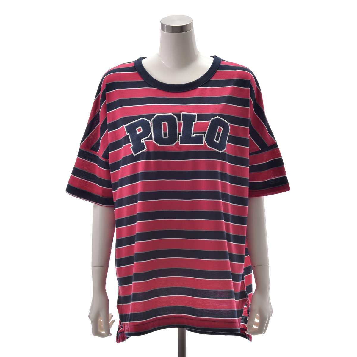 POLO BCS HOME ロゴアップリケのボーダーカットソー