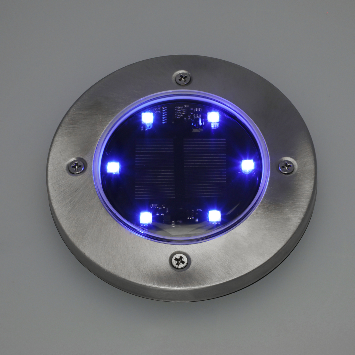 ライトのカラーが変わる ディスク型LEDソーラーライト - QVC.jp