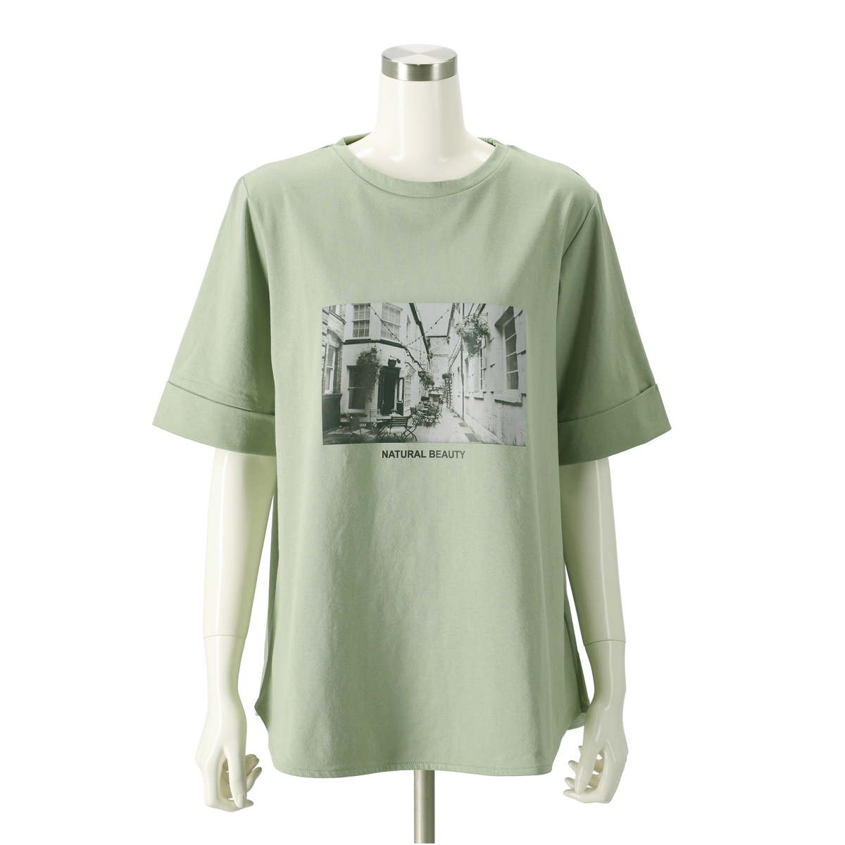 Natural Beauty フォトプリント Tシャツ ナチュラルビューティー Natural Beauty No Qvc Jp