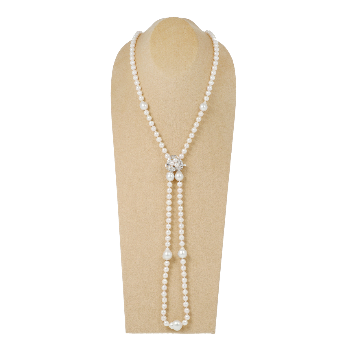 Whiteskin 白蝶 アコヤ真珠 ロングネックレス Qvc Jp