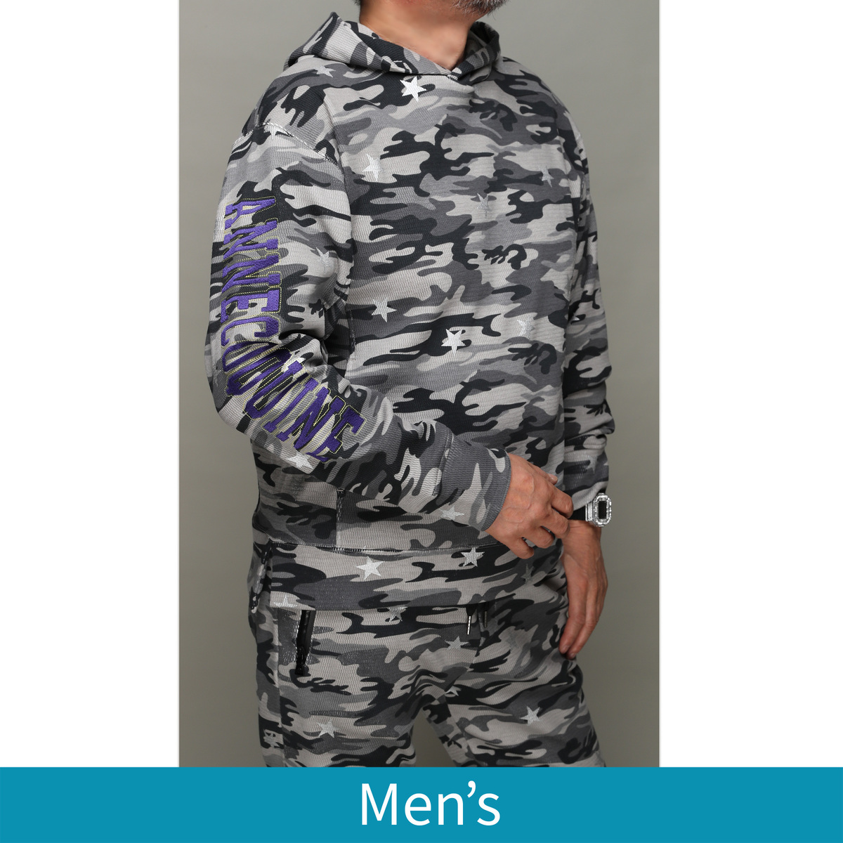 Ac Sports トリメuvロゴ刺繍入りパーカー メンズ アンコキーヌ Annecoquine Qvc Jp