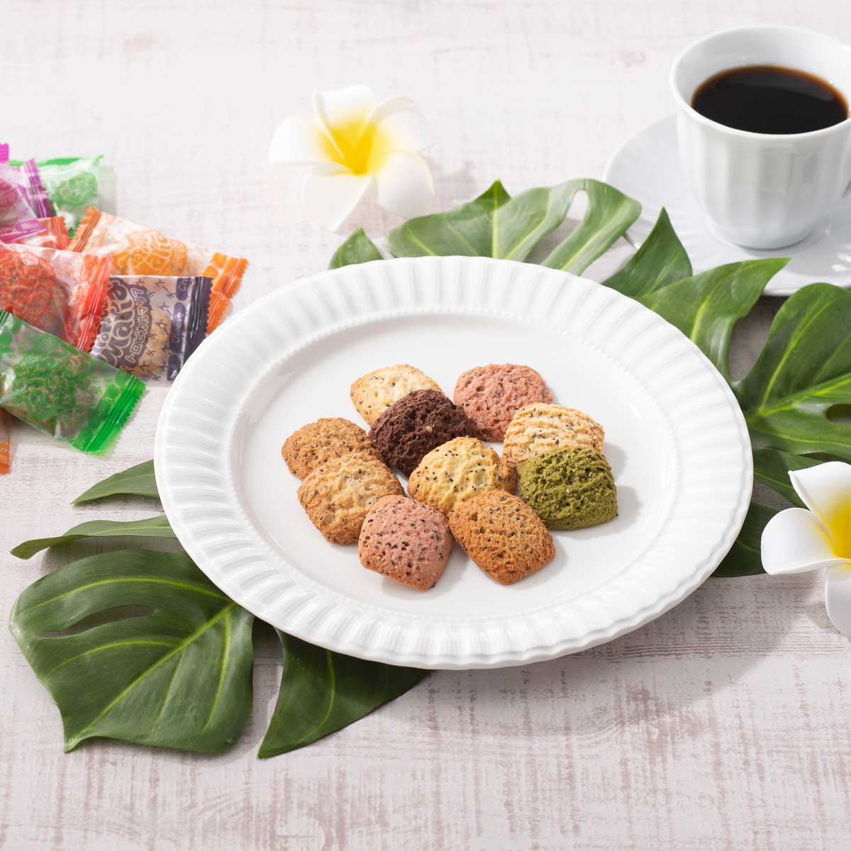 チアシード マカ入り10種のおからクッキー210枚 トロピカルマリア Tropical Maria Qvc Jp