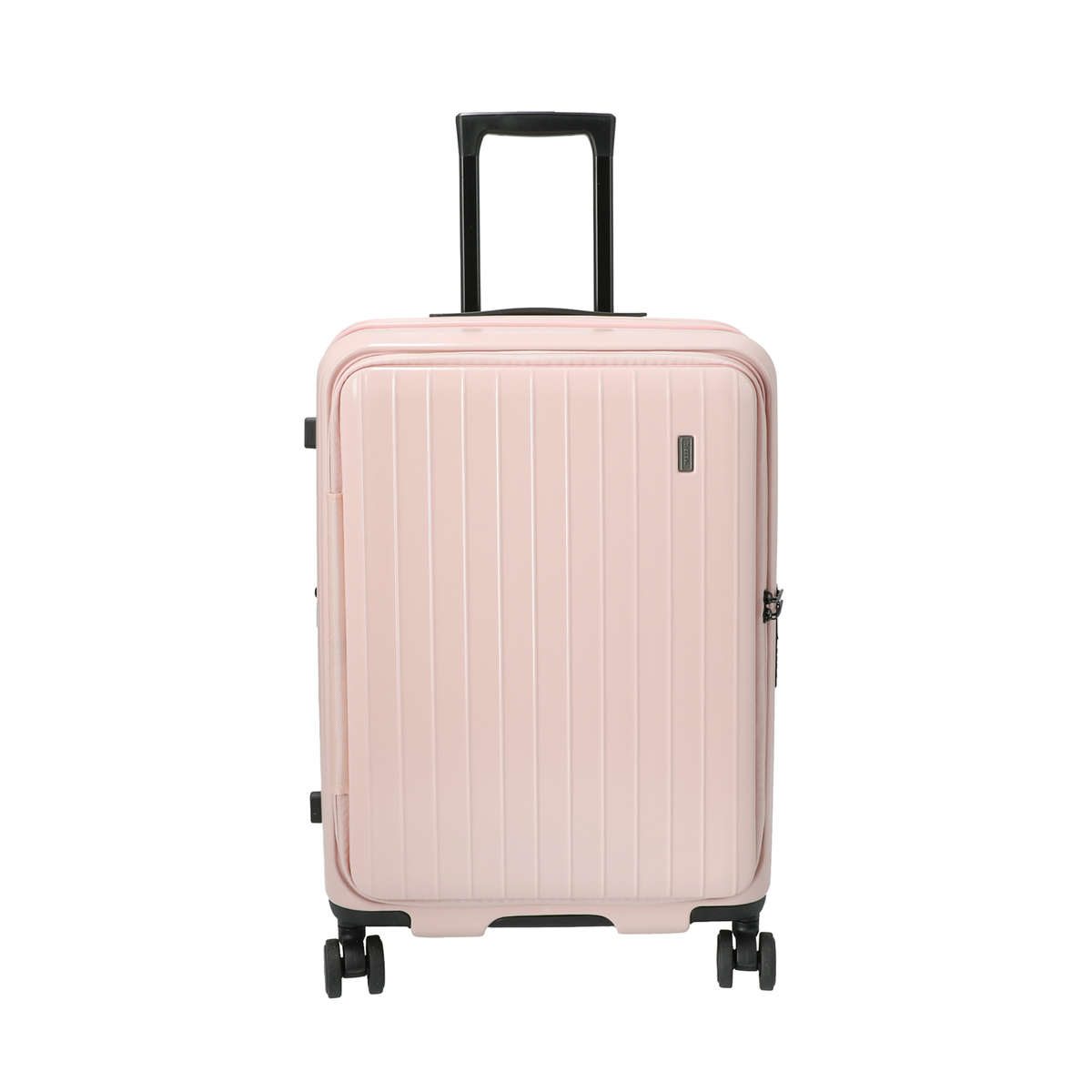 ＜QVCジャパン＞ Tierral 「TOMARU」 エコなスーツケース ストッパー付 M ＜カラー＞ ピンク