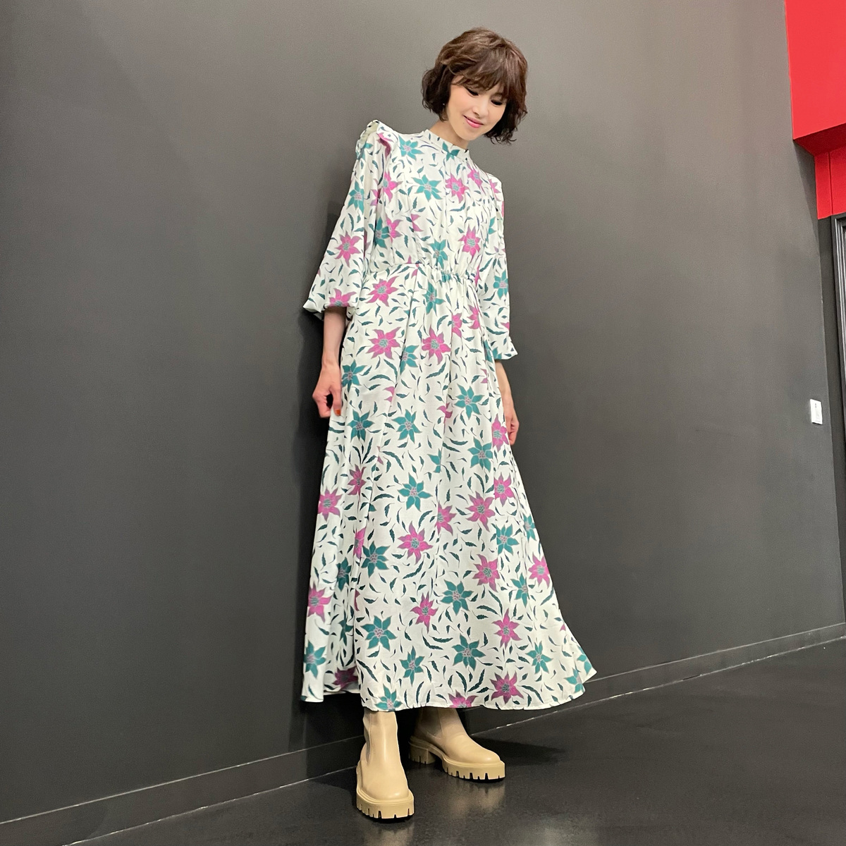 Lambyrizo オリジナルフラワープリントワンピース ランビリーゾ Lambyrizo Qvc Jp