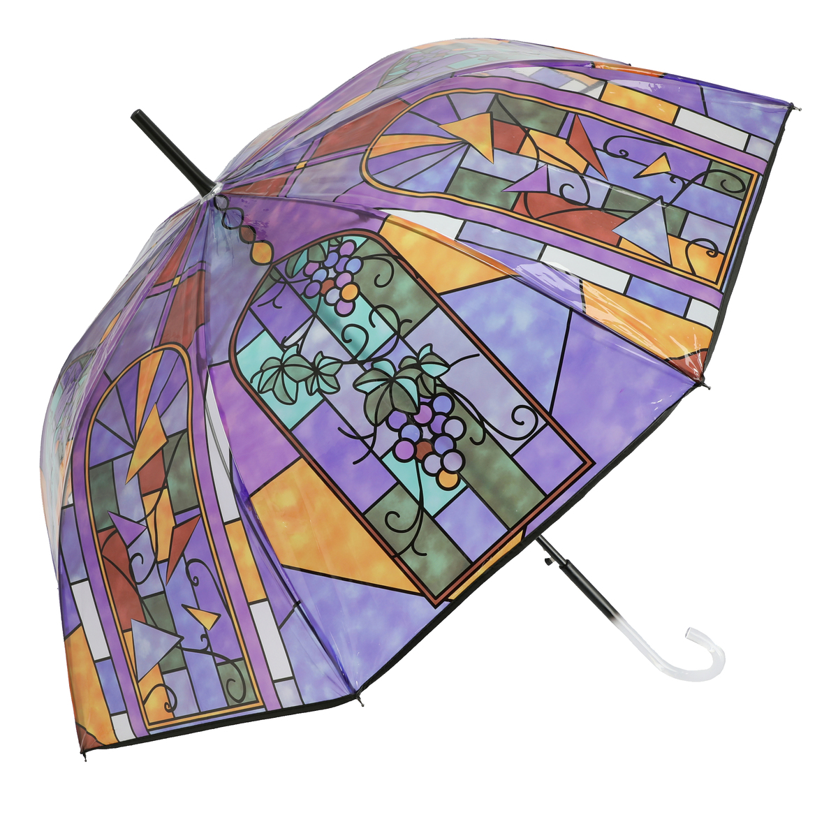 ルナジュメール ステンドグラス柄 ビニール雨傘