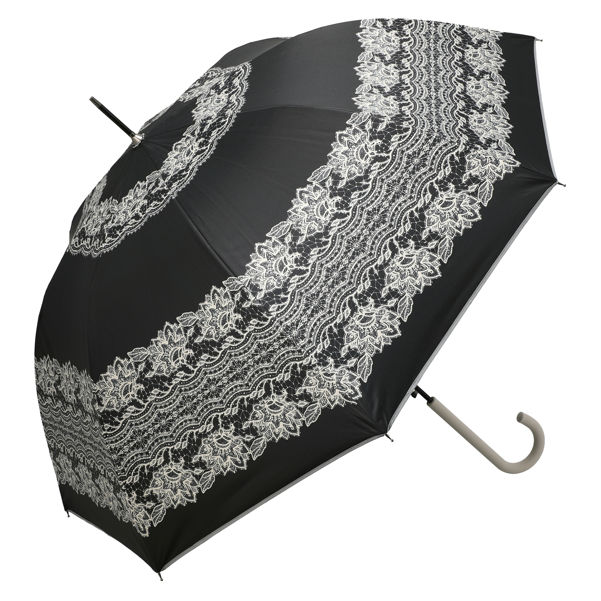 ルナジュメール UV+1級遮光+晴雨兼用 レース柄 長傘
