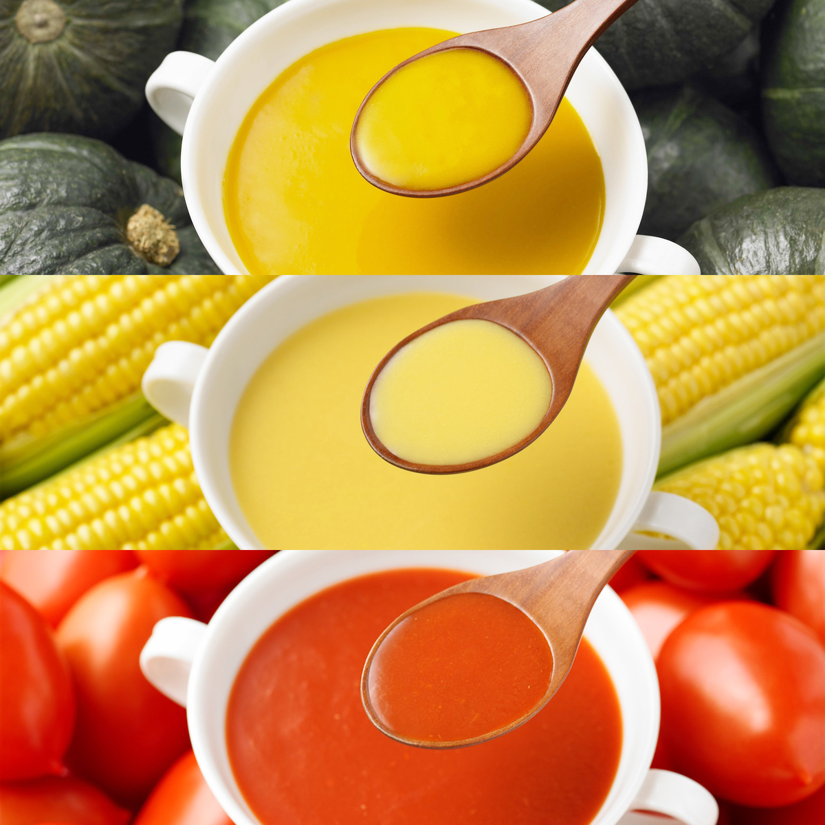 ＜QVCジャパン＞ イシイの野菜スープ3種 トライアルセット画像