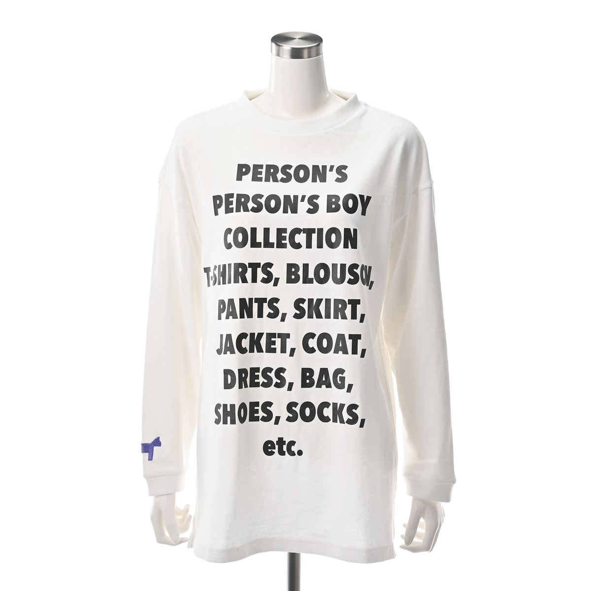 PERSONS レタープリントTシャツ