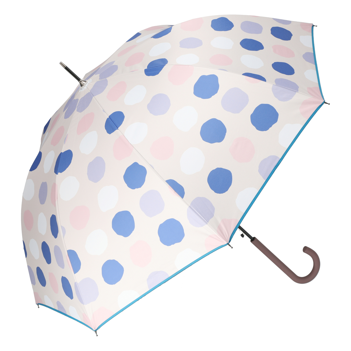 ＜QVCジャパン＞ ルナジュメール UV+1級遮光+晴雨兼用 水玉長傘 ＜カラー＞ ピンク