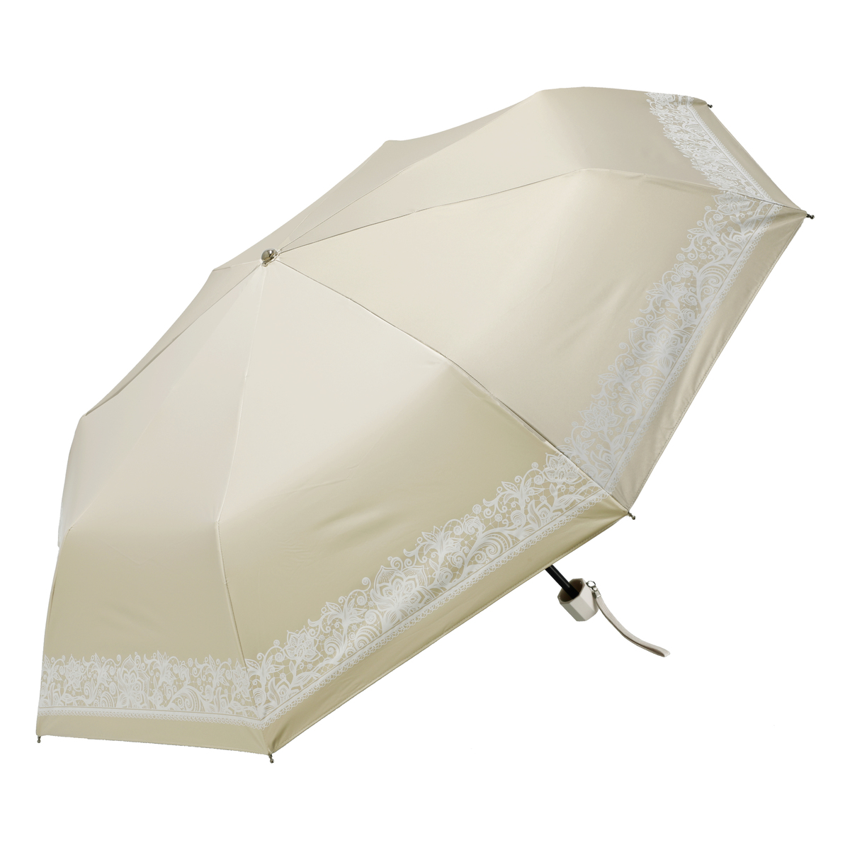 ルナジュメールUV1級遮光+耐風+強力撥水プリント折傘