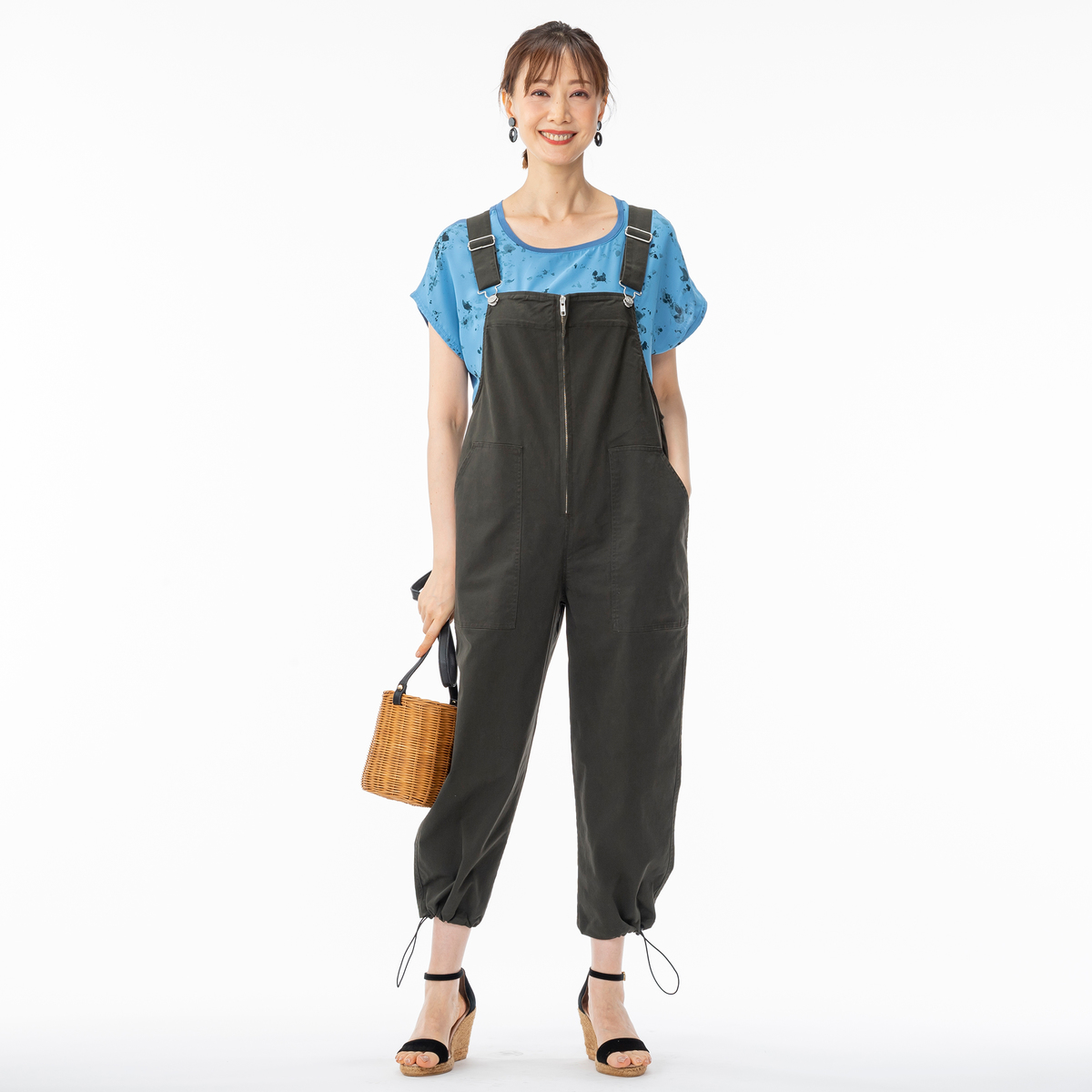 DENIMUS バイオ加工ワーク風サロペット デニマス（DENIMUS） - QVC.jp