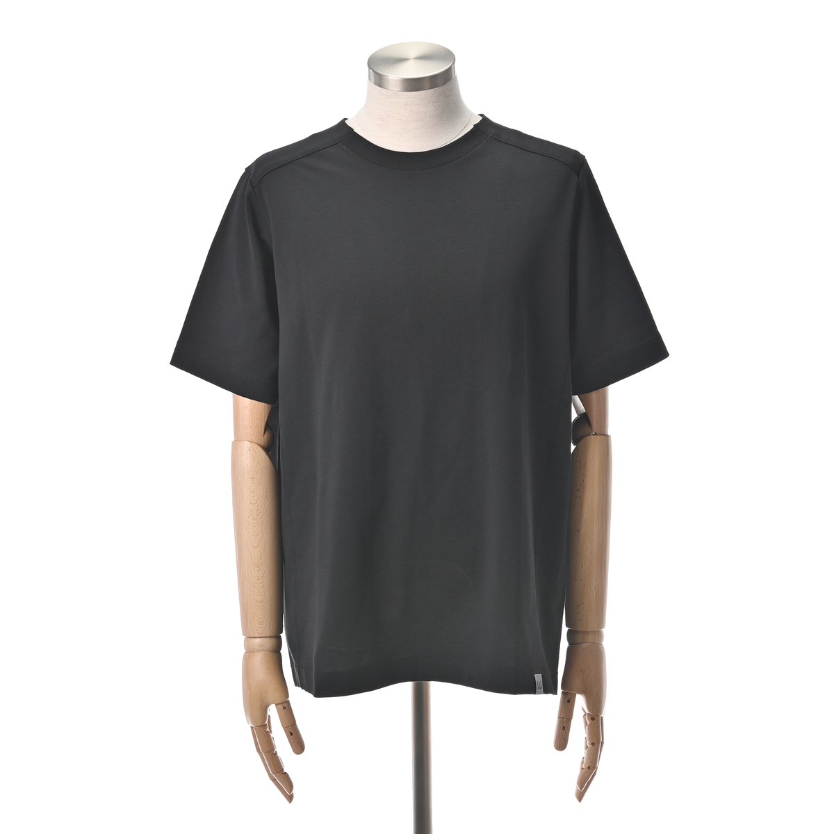 ＜QVCジャパン＞ Lucca Uomo alla moda ベーシック半袖Tシャツ ＜サイズ＞ LL ＜カラー＞ ブラック