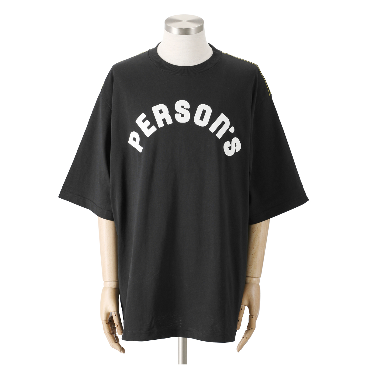 ＜QVCジャパン＞ PERSONSBOY オーバーサイズコットンTシャツ ＜サイズ＞ L ＜カラー＞ ブラック