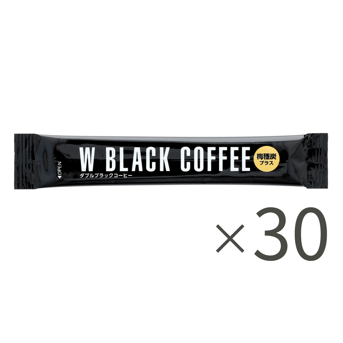 ダブルブラックコーヒー4箱(梅種炭プラス、機能性表示食品)-