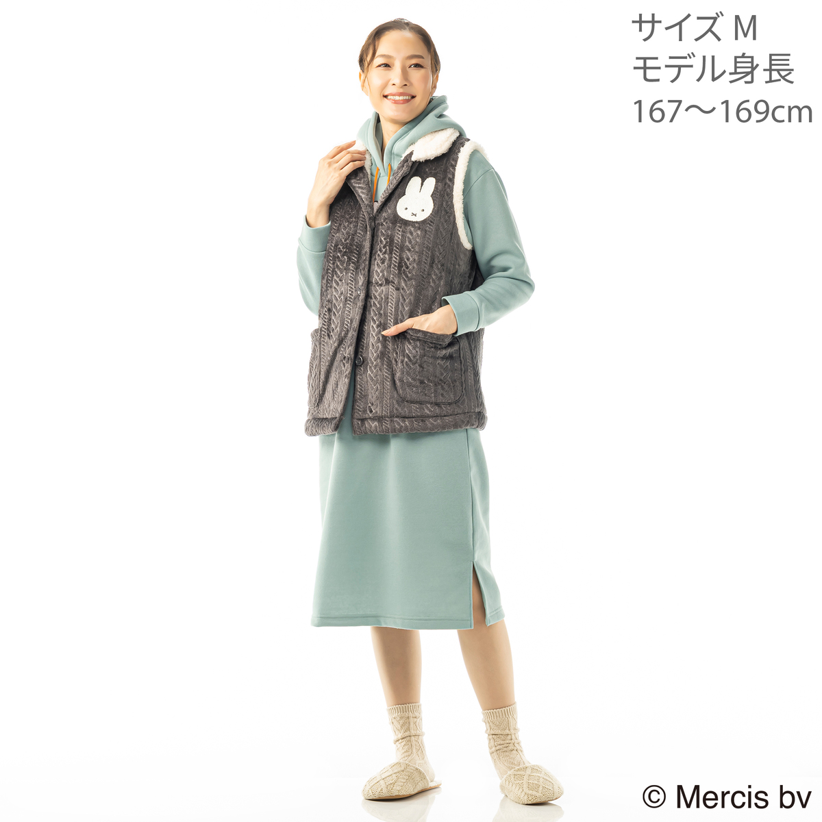 miffy Roomwear Collection あったかベスト ミッフィー（miffy） - QVC.jp