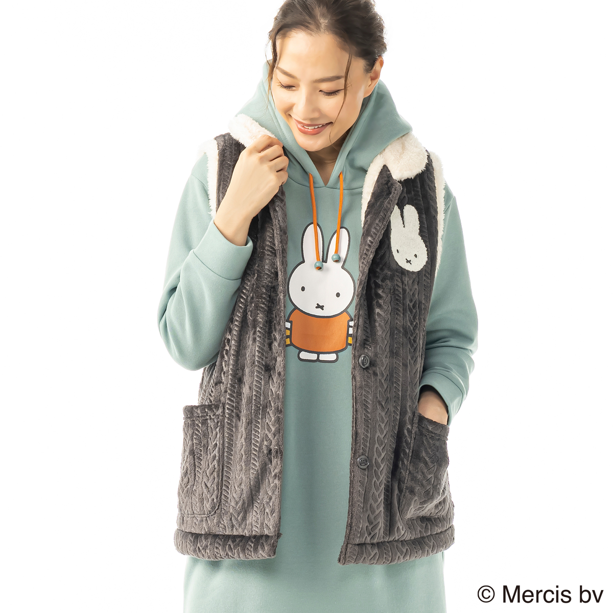 miffy Roomwear Collection あったかベスト ミッフィー（miffy） - QVC.jp