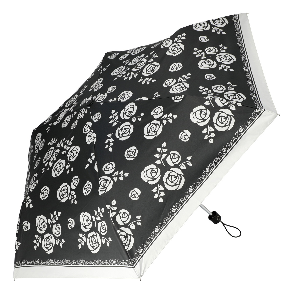 ルナジュメール UV+1級遮光+晴雨兼用モノクローム折傘