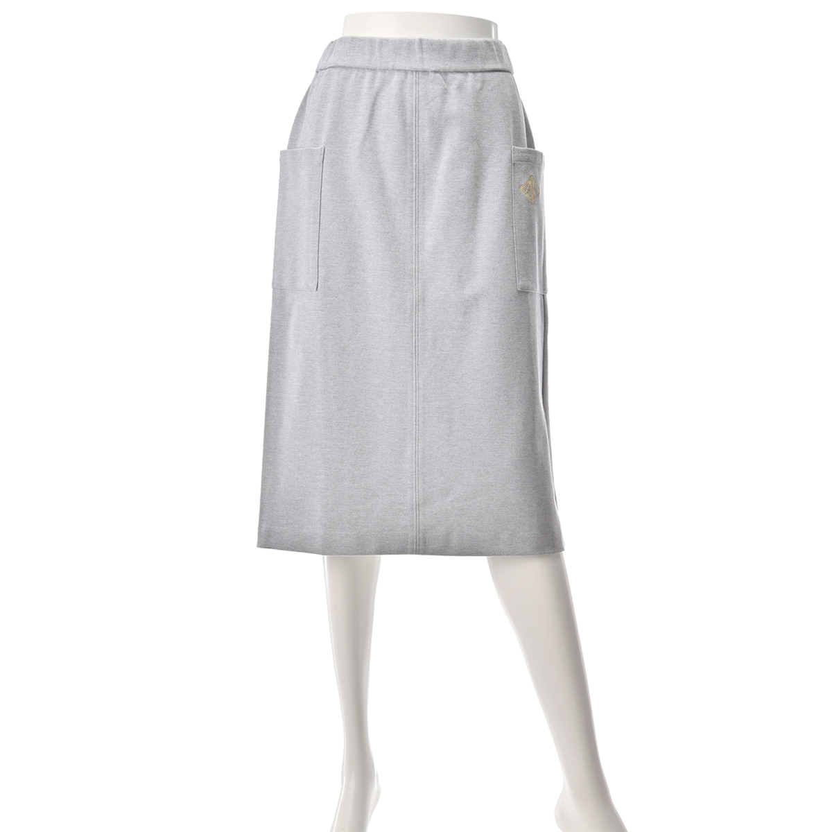 Anne Coquine 刺繍入りポンチタイトスカート