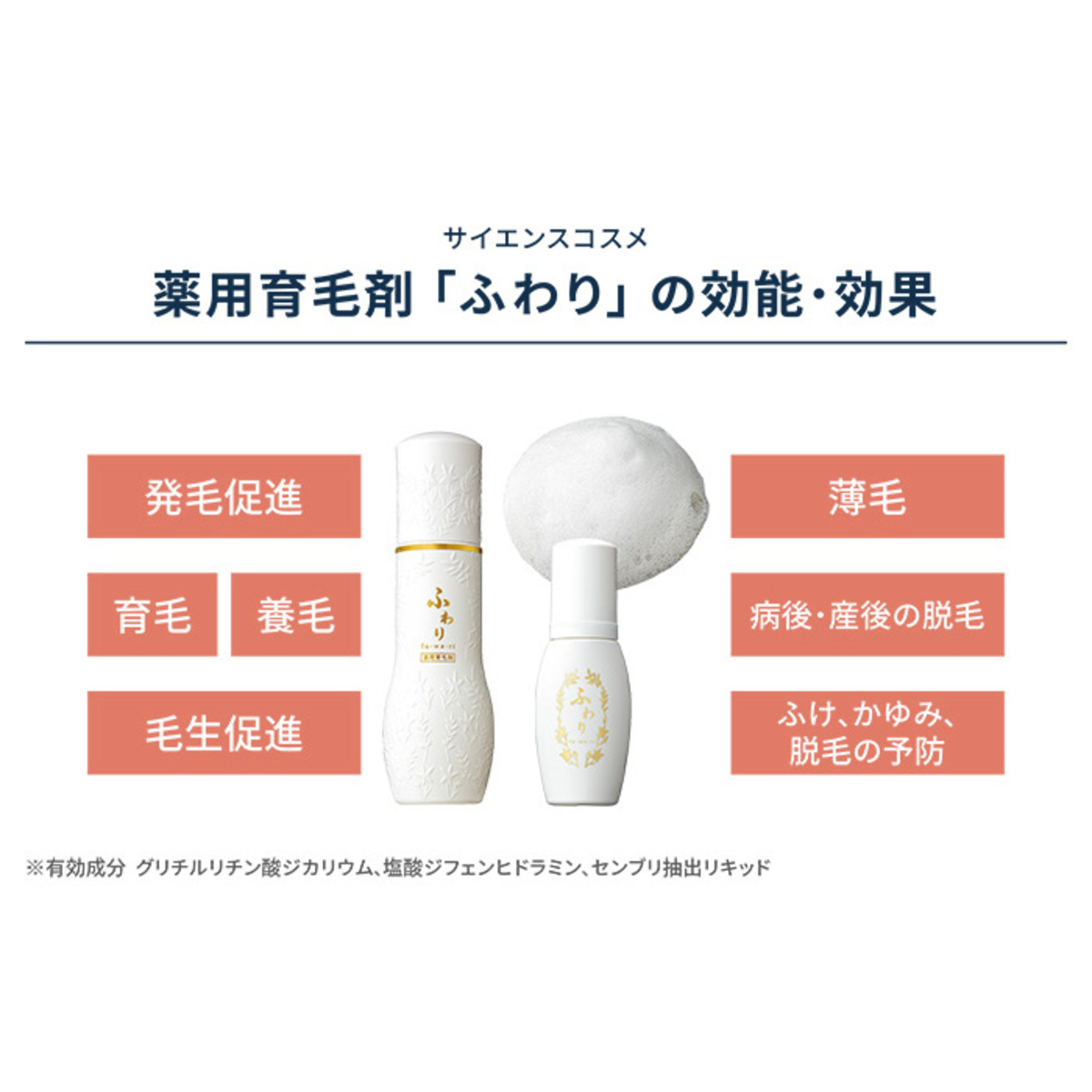 最先端 泡の女性用薬用育毛剤 ふわり 150mL×3本 その他